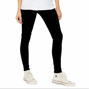 Topshop Maternity overbump Jamie jeans in black